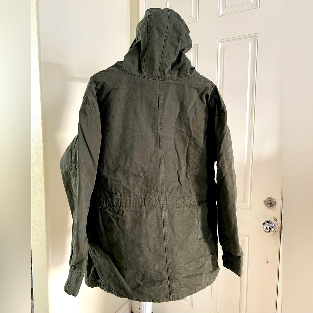 American Eagle Zip/Snap Button Up Hooded Jacket W… - image 3